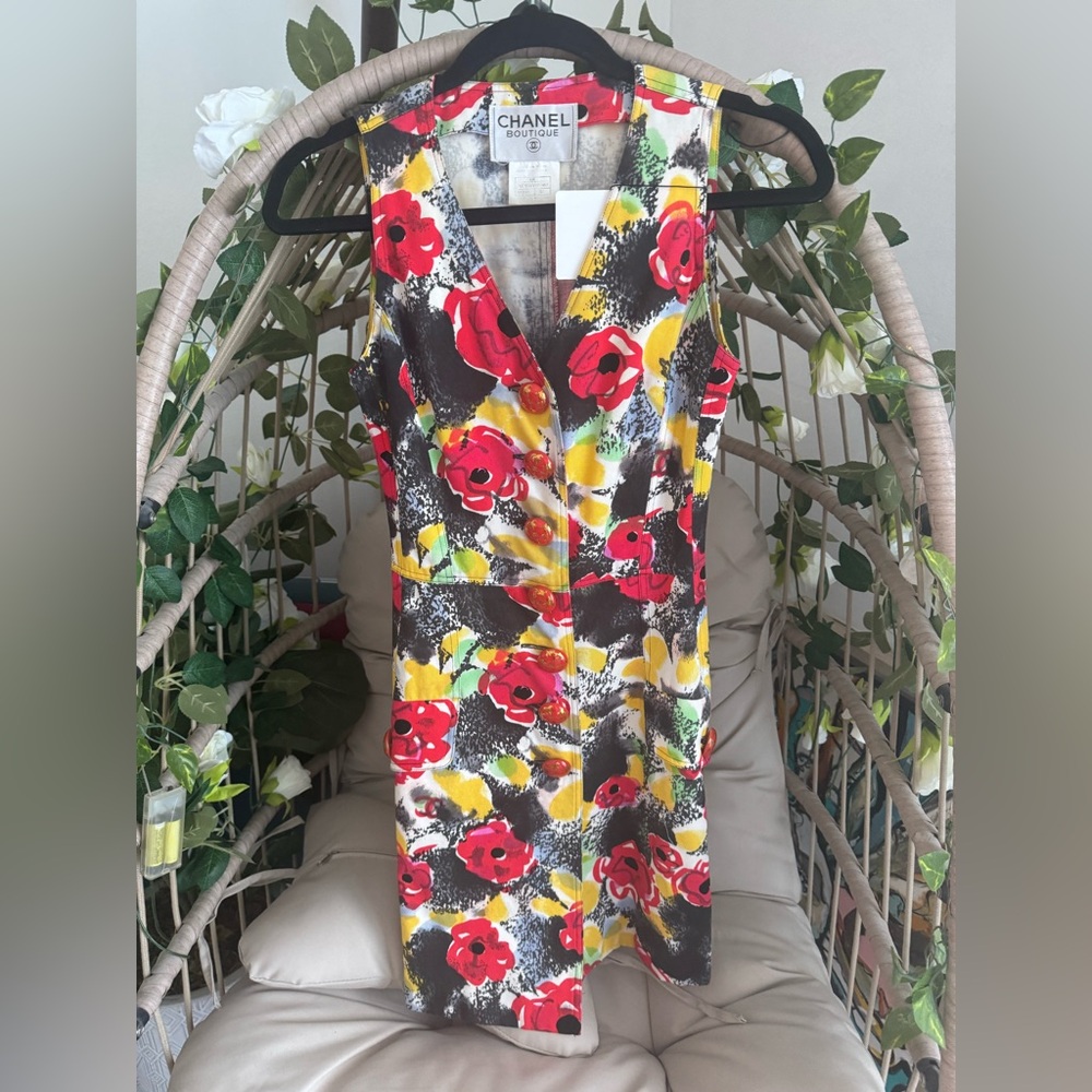 Chanel Tropical Camellia Dress